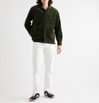 Bellerose - Goney Camp-Collar Cotton-Corduroy Overshirt - Green