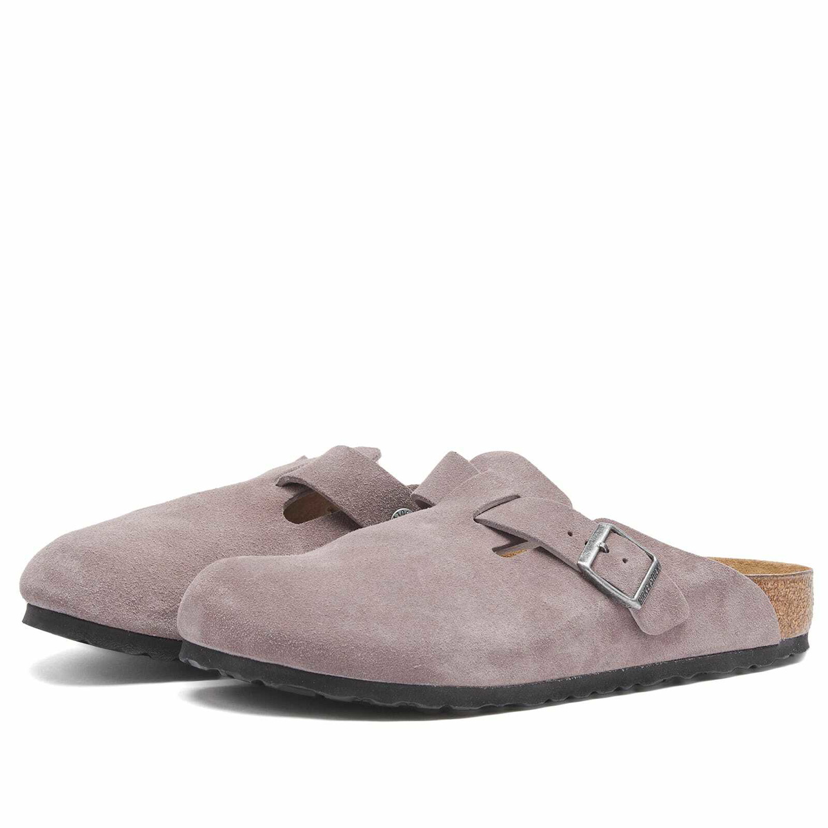 Birkenstock Boston Clog - Faded Purple Suede