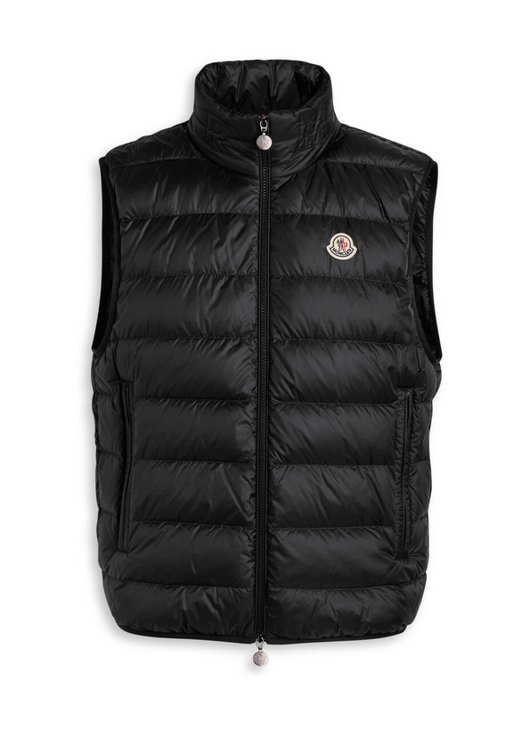 Photo: Moncler Rocoque Quilted Shell Gilet Black