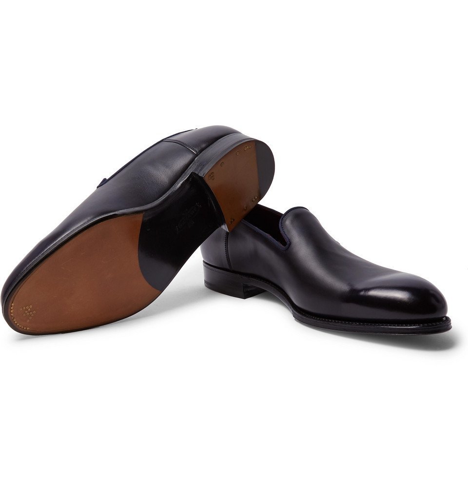 J.M. Weston - Tamponato Leather Loafers - Men - Navy J.M. Weston