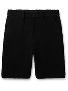 UNDERCOVER - Wide-Leg Textured-Cotton Shorts - Black - 3