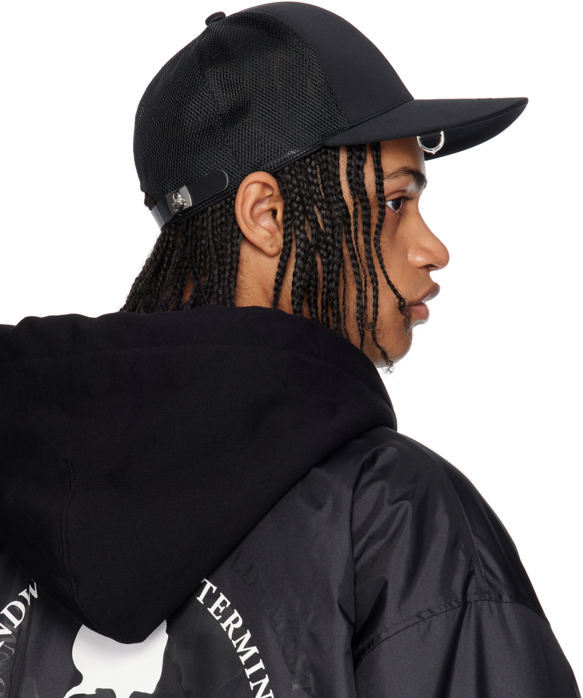 MASTERMIND WORLD Black Swarovski Crystal Cap