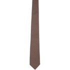 Paul Smith Brown Silk Pin Dot Tie