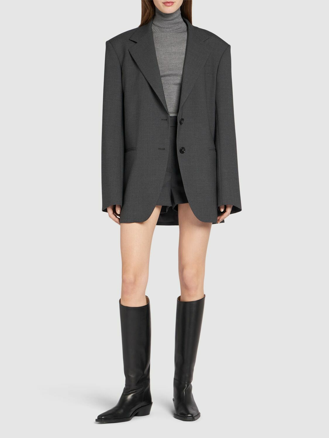 ジャケット SPORTMAX FITTED STRETCH WOOL BLAZER Stretch wool fitted blazer, black | Sportmax