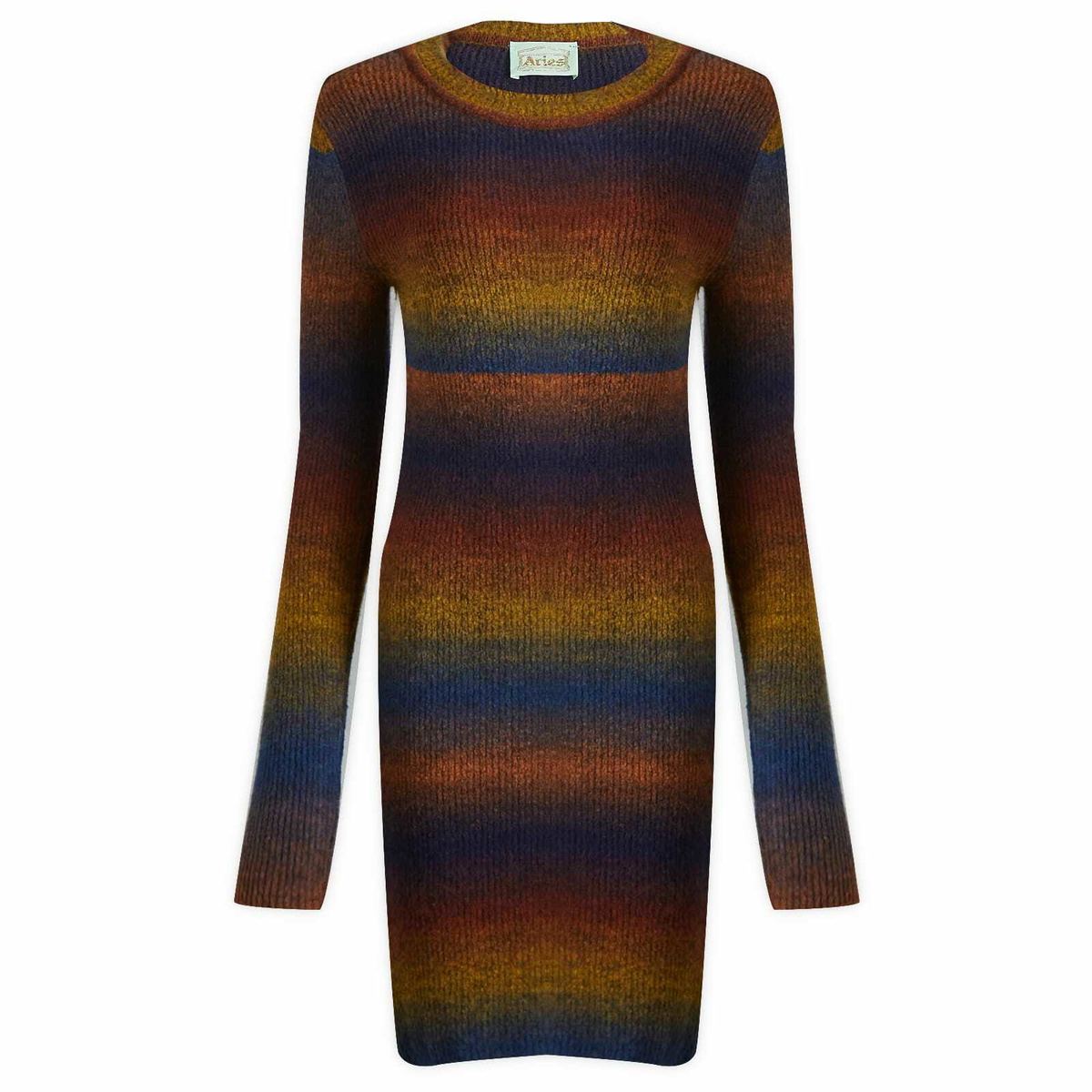Aries Women's Boucle Space Holey Knit Dress in Multi