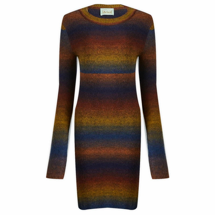 Photo: Aries Women's Boucle Space Holey Knit Dress in Multi