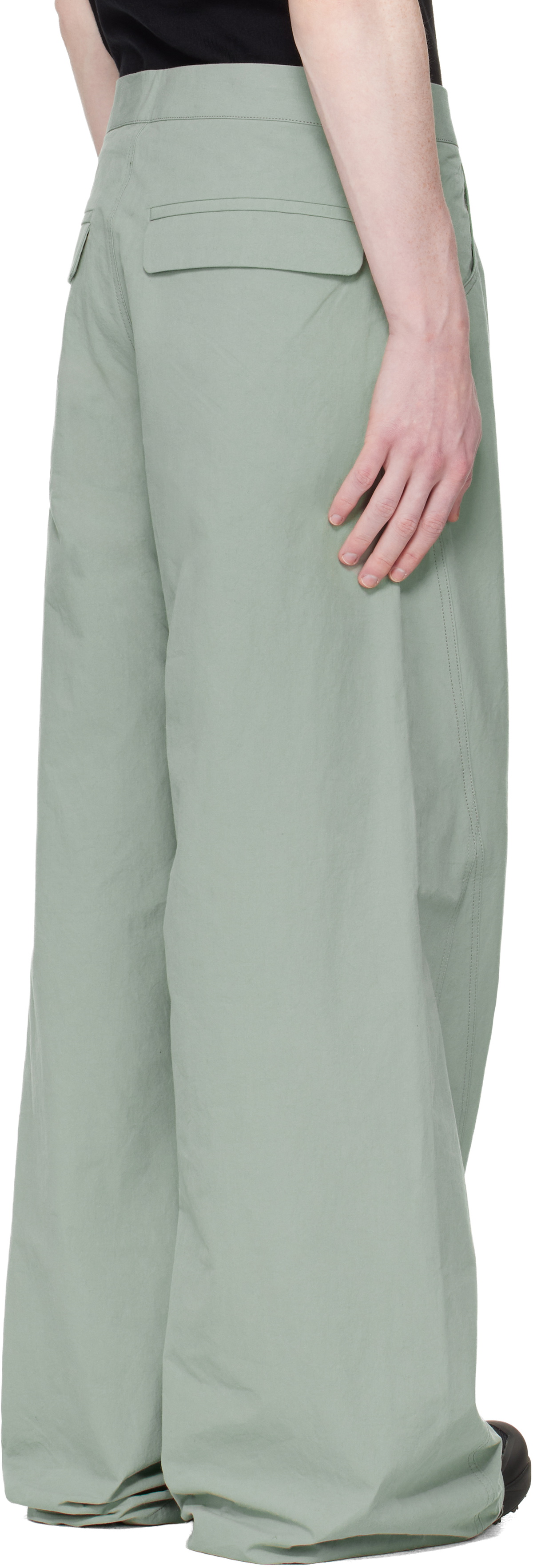 HELIOT EMIL Green Sella Trousers