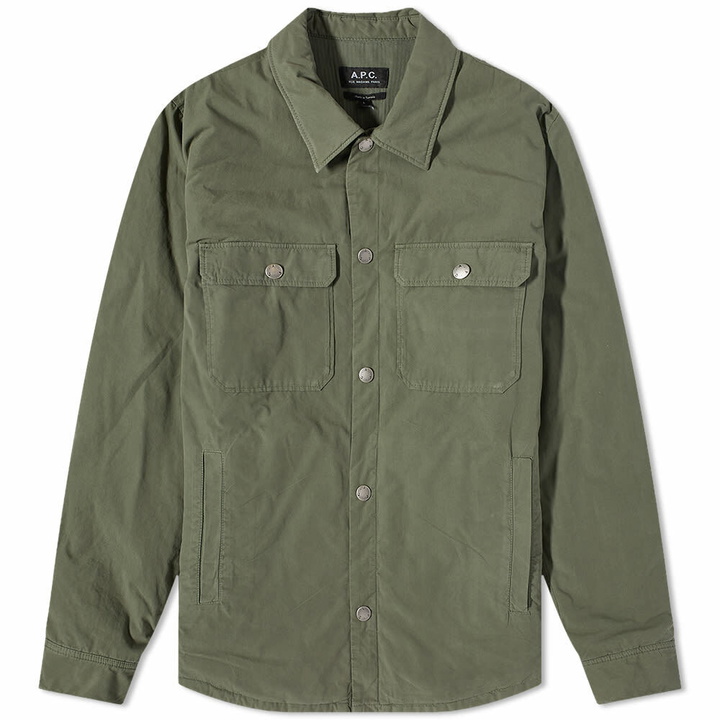 Photo: A.P.C. Men's A.P.C Alex Shirt Jacket in Khaki