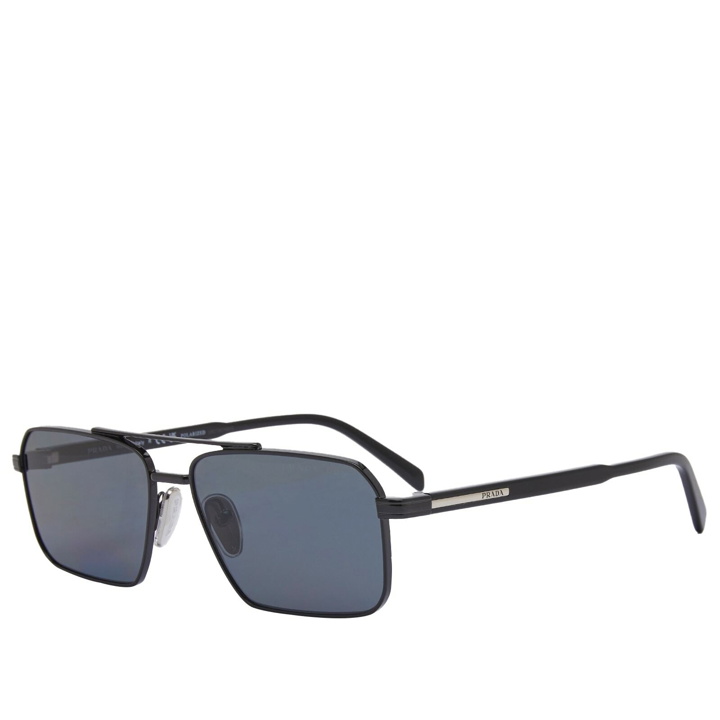Photo: Prada Eyewear Men's A57S Sunglasses in Black/Dark Grey 