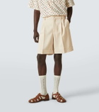 Valentino Wool gabardine Bermuda shorts