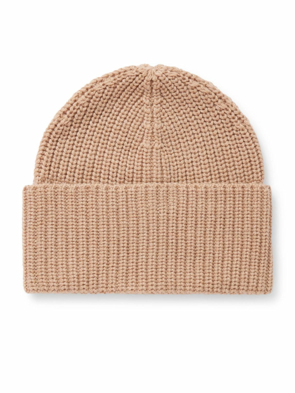 Brunello Cucinelli - Ribbed Cashmere Beanie - Neutrals