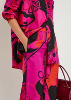 Pucci Printed Straight-leg Silk Trousers Pink