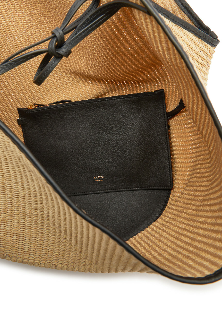 Khaite Lotus Medium Raffia Tote - Natural - One Size Khaite