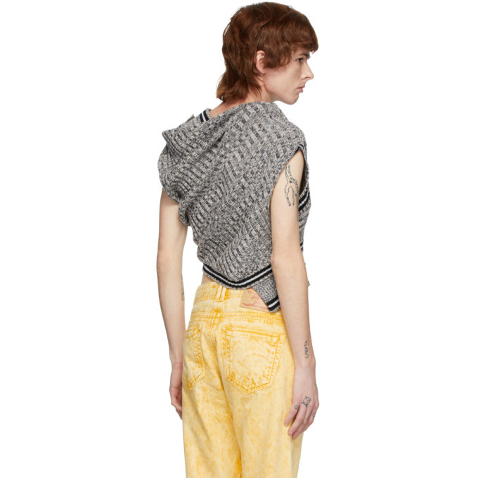 Y/Project Grey Upside Down V-Neck Pullover Y/Project