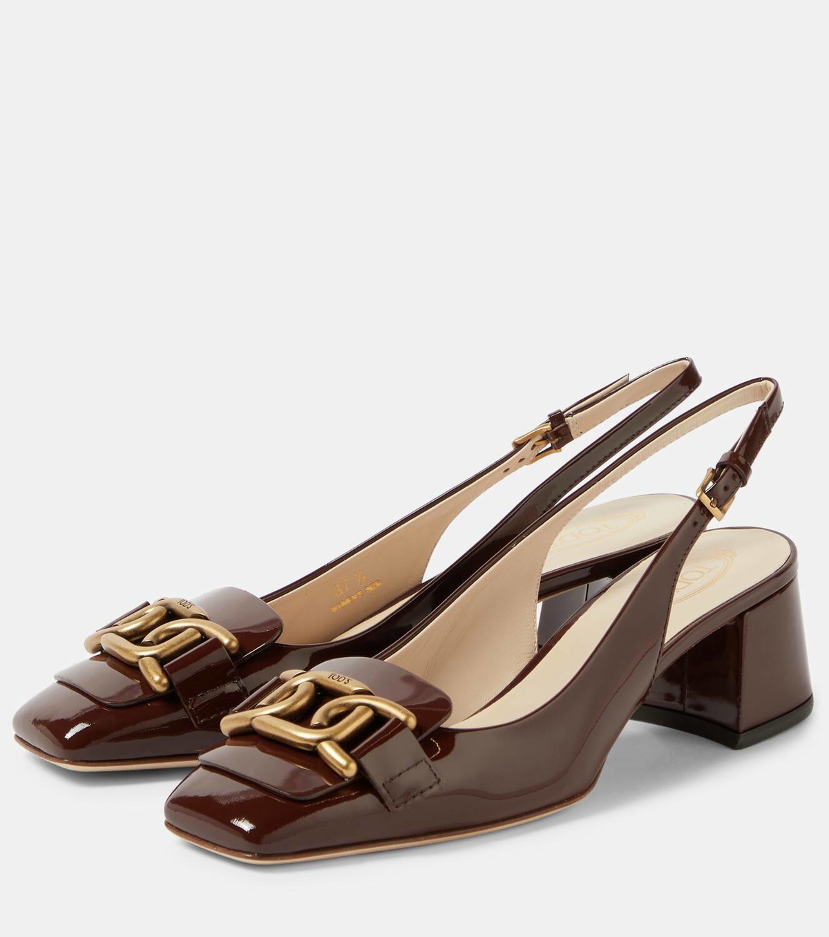 Tod's Kate patent leather slingback pumps Tod's