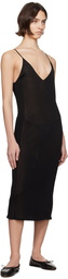 High Sport Black Slinky Gabe Midi Dress