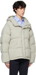 Dunst Green Hooded Volume Down Jacket