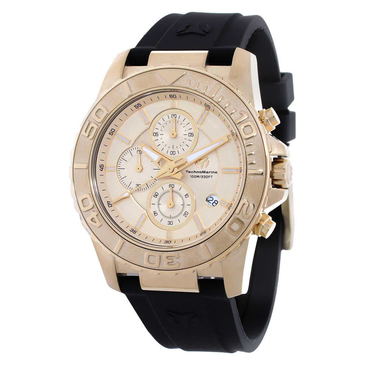 Technomarine Sea Chronograph Quartz Gold Dial Mens Watch TM-725009