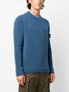 STONE ISLAND - Double-face Wool Blend Jumper