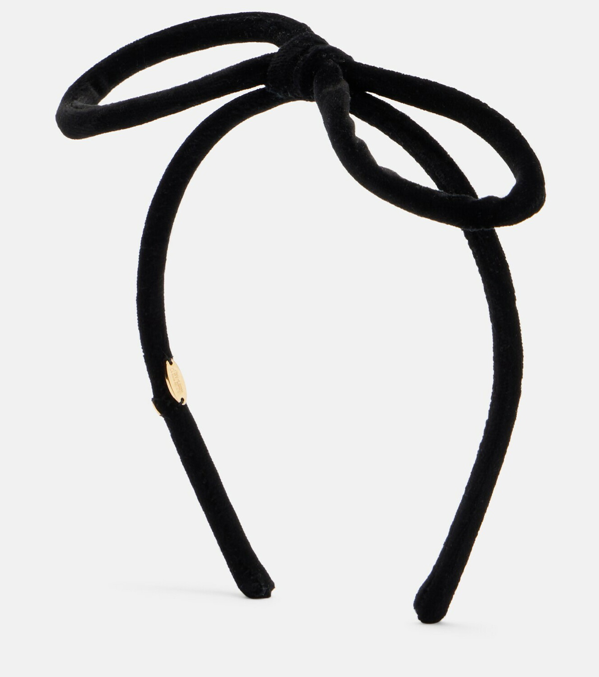 Valentino VLogo cotton velvet headband