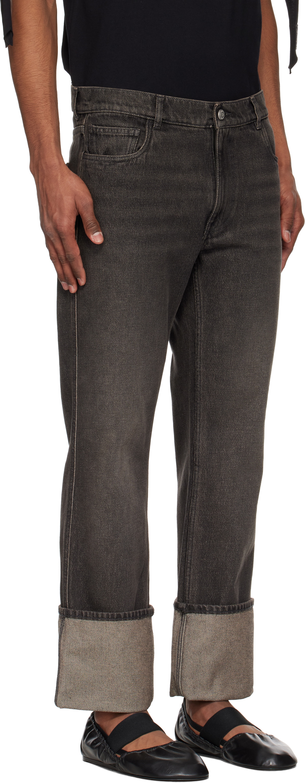 Coperni Black Loose-Fit Boyfriend Jeans