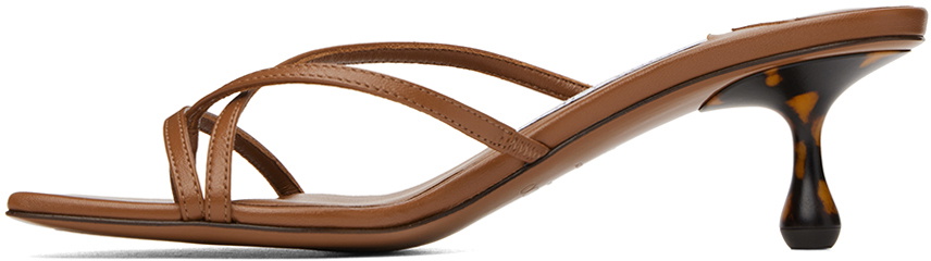 Jimmy Choo Brown Etana 50 Mules Jimmy Choo