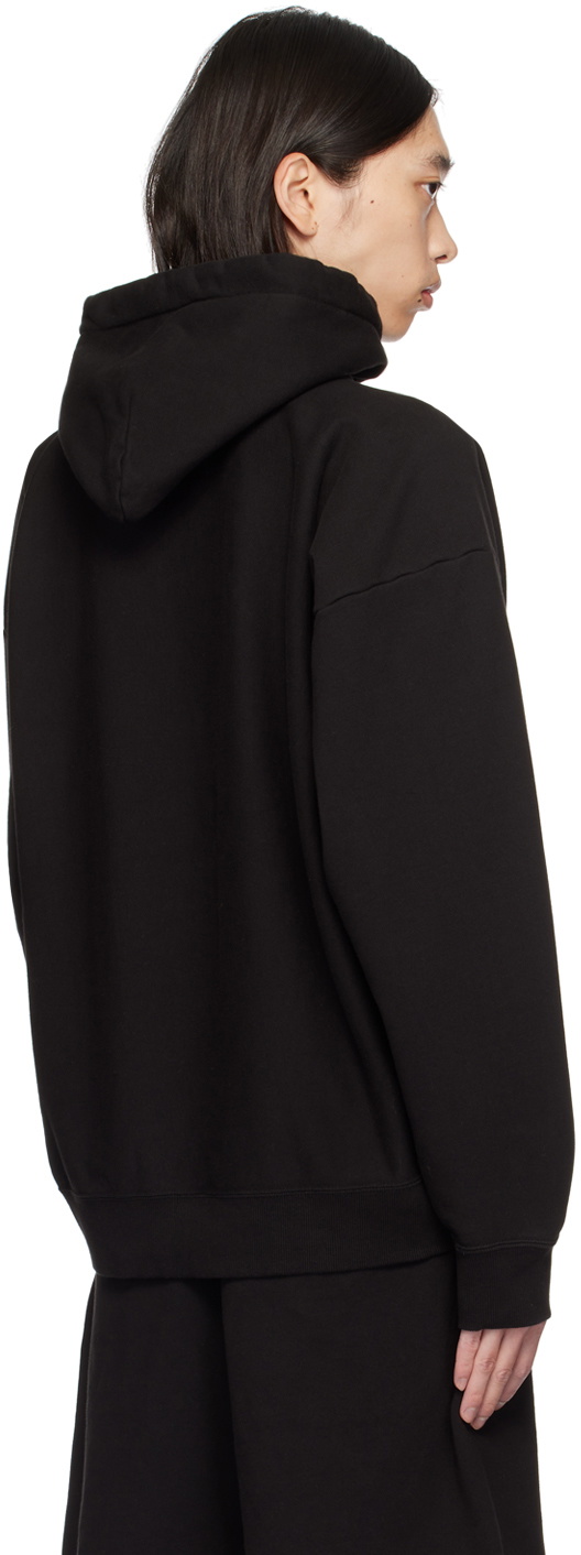 Maison MIHARA YASUHIRO Black Hooded Sweatshirt