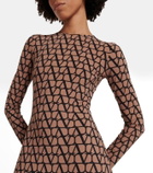Valentino Toile Iconographe jersey catsuit
