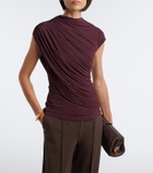 Tove Khari draped jersey top