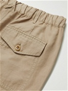 Alex Mill - Straight-Leg Cropped Slub Cotton and Linen-Blend Drawstring Trousers - Neutrals