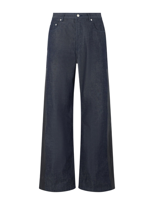 Photo: A.P.C. - Fragment Sally Straight-Leg Printed Jeans - Blue