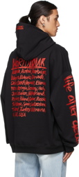 VETEMENTS Black & Red 'World Tour' Logo Hoodie