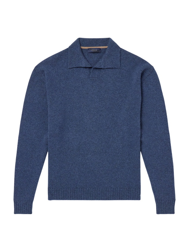 Photo: SEASE - Cashmere Polo Sweater - Blue