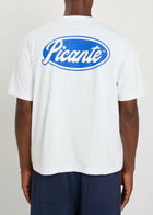 Picante Sienna Logo-print Cotton T-shirt White