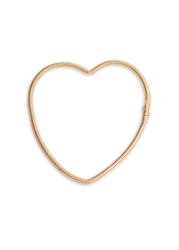 Photo: Yvonne Leon Jonc Coeur 9kt Gold Bracelet - One Size