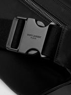 SAINT LAURENT - Leather-Trimmed Nylon Belt Bag - Black