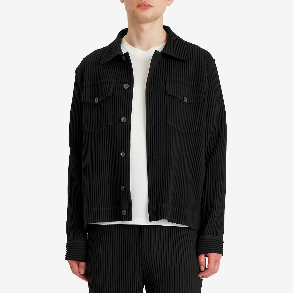 Homme Plissé Issey Miyake Men's Wool Light Pleated Trucker