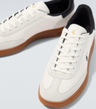 Polo Ralph Lauren Suede-trimmed leather sneakers