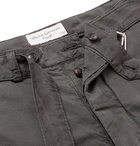 Officine Générale - Julian Slim-Fit Garment-Dyed Cotton and Linen-Blend Shorts - Black