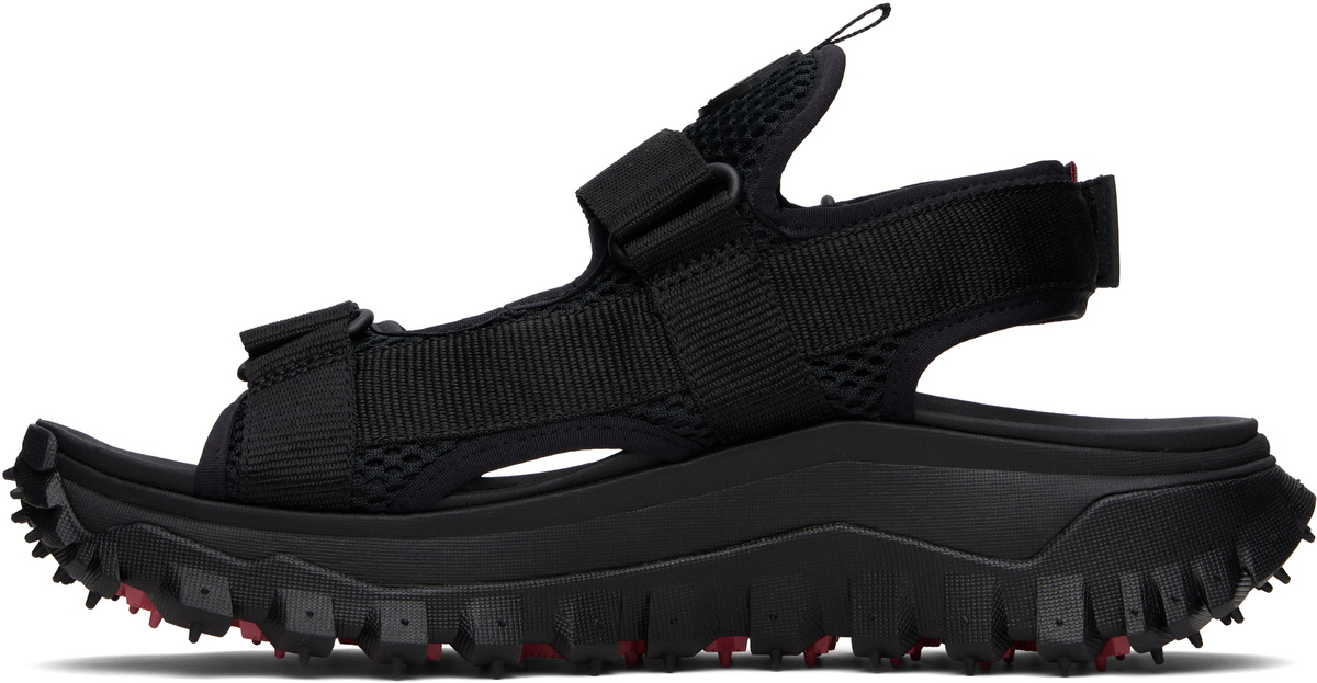 Moncler Black Trailgrip Vela Water-Repellent Sandals Moncler