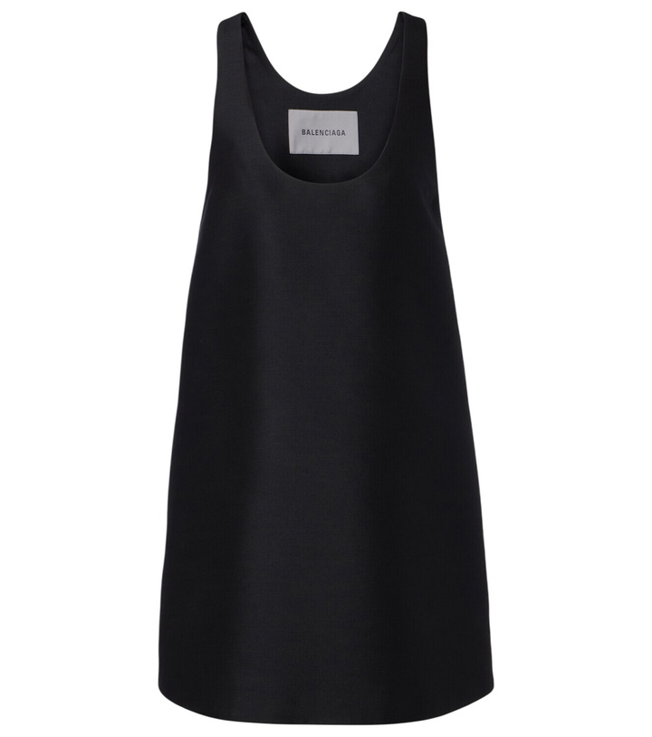 Photo: Balenciaga Wool and silk minidress