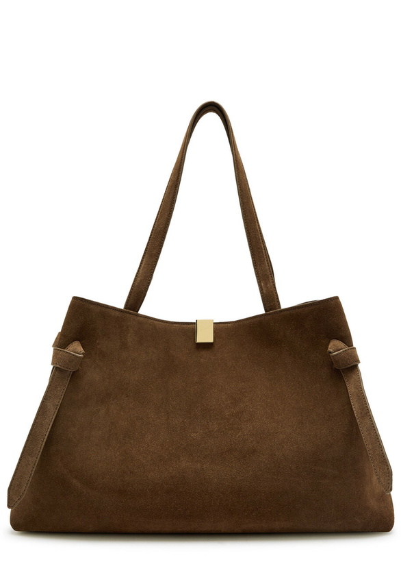 Photo: Yuzefi Gyoza Suede Tote bag - Brown - One Size