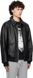 1017 ALYX 9SM Black Varsity Leather Jacket