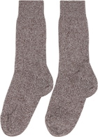 Baserange Three-Pack Multicolor Rib Overankle Socks