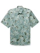 Acne Studios - Printed Cotton-Blend Twill Shirt - Green