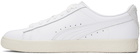 Puma White Clyde Premium Sneakers