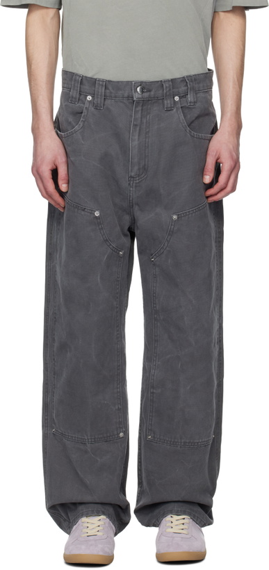 Eckhaus Latta Grey Flight Cargo Pants Eckhaus Latta