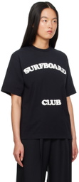 Stockholm (Surfboard) Club Black Printed T-Shirt