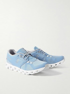 ON - Cloud 5 Rubber-Trimmed Mesh Sneakers - Blue