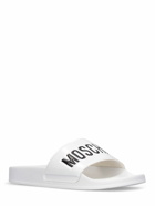 MOSCHINO - 25mm Logo Pvc Pool Slide Sandals